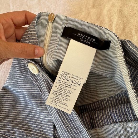 Max Mara Weekend Linen Cotton Dress Size 12 - Picture 11 of 14